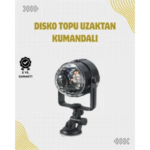 Uzaktan Kumandalı, Ses Kontrollü LED Disko Işığı - Parti ve Kulüpler İçin