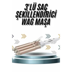 Wag Maşa Profesyonel Saç Şekillendirici İyon Özellikli Isı Kademeli