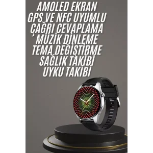 Yeni Nesil Akıllı Saat 1.5 Inç Amoled Ekran Çağrı Cevaplayabilen