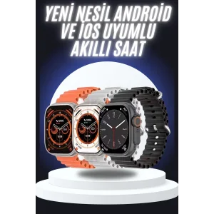 Yeni Nesil Akıllı Saat Çok Yönlü Titreşimli 49 MM Android ve İOS Uyumlu