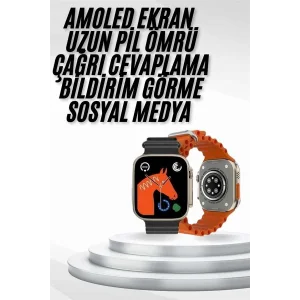 Yeni Nesil Akıllı Saat Müzik Dinleme Bildirim Görme Sesli Asistan Desteği