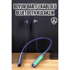 Yeni Nesil Bluetooth Kulaklık Kablolu Kulak İçi Dijital Göstergeli