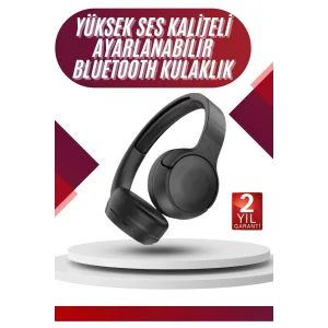 Yeni Nesil Kulak Üstü Bluetooth Kulaklık Type-C Girişli Yüksek Ses Kaliteli