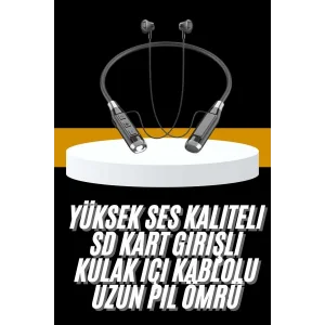 Yeni Nesil Silikonlu Kulak İçi Kablosuz Kesintisiz Bluetooth Kulaklık Kablolu