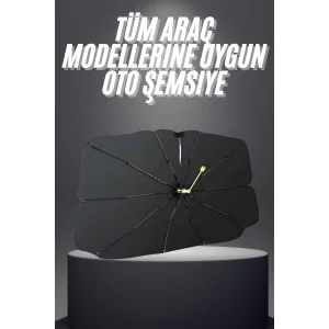 Yeni Nesil Tüm Araç Modellerine Uygun Oto Şemsiye Katlanabilir UV Işınlarına Karşı