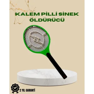 Yüksek Gerilimli Elektronik Sinek Öldürücü – Pil ile Çalışan, Güvenlik Izgaralı