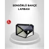 100 LED Güneş Enerjili Bahçe Lambası – PIR Sensörlü, IP65 Su Geçirmez Dış Mekan Aydınlatma