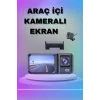 1080P 3 Lensli WİFİ Araç İçi Kameralı Ekran DVR Kaydedici Gece Görüşlü