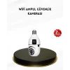 1080P WiFi Ampul Kamera Uzaktan Erişimli Hareket Sensörlü Gece Görüşlü
