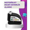 110 dB Alarm Disk Kilidi Motosiklet Scooter Bisiklet Güvenlik