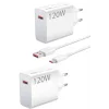 120 Watt Turbo Hızlı Şarj Aleti Seti Hızlı Şarj Adaptörü Beyaz