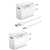 120 Watt Turbo Hızlı Şarj Aleti Seti Hızlı Şarj Adaptörü Beyaz