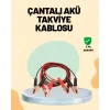1200 Amper Jumper Kablo 2 Metre Bakır Uçlu Araç Takviye Seti