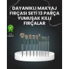13lü Fiber Kıllı Yumuşak Makyaj Fırçası Seti Taşınabilir ve Ergonomik Tasarım