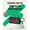 2000mAh Mini Powerbank Dahili Konektörlü PD 20W