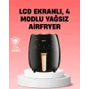 2400W Güçlü Airfryer 6L Yağsız Sağlıklı Pişirici LCD Dokunmatik