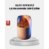 280ml Alev Işıklı Ultrasonik Hava Nemlendirici Sessiz ve USB Şarjlı