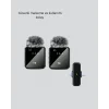 2in1 Kablosuz Yaka Mikrofonu iOS ve Android Uyumlu