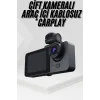 3 Kameralı 2 İnç 1080P Araç İçi Kamera Sürüş Kamerası CarPlay