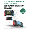 3.5 İnç Ekranlı Klasik Oyun Konsolu – 500 Dahili Oyun