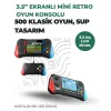 3.5 İnç Ekranlı Klasik Oyun Konsolu – 500 Dahili Oyun