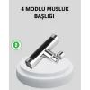 360° Dönebilen Musluk Başlığı 4 Fonksiyonlu Su Tasarruflu ve Dayanıklı