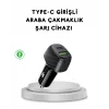38W Araç Şarj Cihazı Type-C PD USB Hızlı Şarj Çift Port