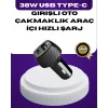 38W Çift Çıkışlı Araç Şarj Cihazı – Type-C ve USB PD Destekli