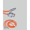 3’ü 1 Arada Kablo – 120W Hızlı Şarj ve Veri Aktarımı Özellikli