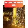 3x3 Metre Şelale LED Perde Işık İç Dış Mekân Dekorasyonu