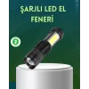 4 Modlu USB Şarjlı LED El Feneri Kamp ve Outdoor