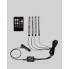 4 Parça RGB LED Araç İçi Aydınlatma Sistemi