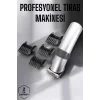 4 Taraklı Taşınabilir Profesyonel Saç ve Sakal Kesme Tıraş Makinesi