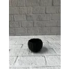 5 cm Küçük Siyah Saksı Minimal Tasarım Sukulent ve Kaktüs Saksısı