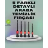 5li Araç Temizlik Fırça Seti-Detaylı Temizlik İçin Çok Amaçlı Fırçalar