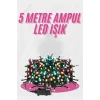 5 Metre Ampul LED Işık Renkli RGB Çok Renkli Led Aydınlatma