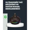 550ML Ultrasonik Hava Nemlendirici ve Aromaterapi Difüzörü