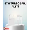 67 Watt Güçlü Şarj Aleti Samsung S23 Ultra S24 Uyumlu