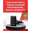 ABS Gövdeli Süper İnce Elektrikli Sakal Kesici – 45 dk Kablosuz Kullanım, Yanak Makası Dahil