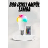 Akıllı RGB Led Ampul Led Uzaktan Kumandalı Renk Değiştiren Ampul