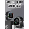 Akıllı Saat Bluetooth Bağlantılı Amoled Ekran Uyku ve Sağlık Takibi