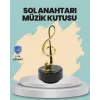Altın Nota Sol Anahtarı Müzik Box Döner Mekanizmalı Hediyelik
