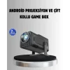 Android Projeksiyon Game Box – 1280x720p HD Çözünürlük, Bluetooth,HDMI ve USB Girişli