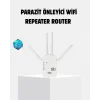 Antenli WiFi Repeater 300m2 Kapsama Alanı WPA3 Güvenlikli