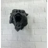 Ayı Tasarım Siyah 3D Duvar Heykeli