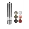 Baharat Öğütücü Paslanmaz Ayarlanabilir Otomatik Pilli Işıklı Tuz & Karabiber