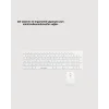 Beyaz Kablosuz Klavye Fare Seti Kablosuz Fare USB Alıcı PC Uyumlu