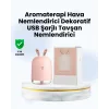 Beyaz Renk Ultrasonik Hava Nemlendirici ve Aromaterapi Difüzörü
