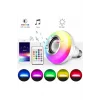 Bluetooth Hoparlör Akıllı Rgb Led Işık Renk Değiştirme Ses Bombası Ampül Görünümlü