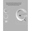 Bluetooth Hoparlörlü RGB Atmosfer Lambası Kablosuz Şarj ve Saat Özellikli